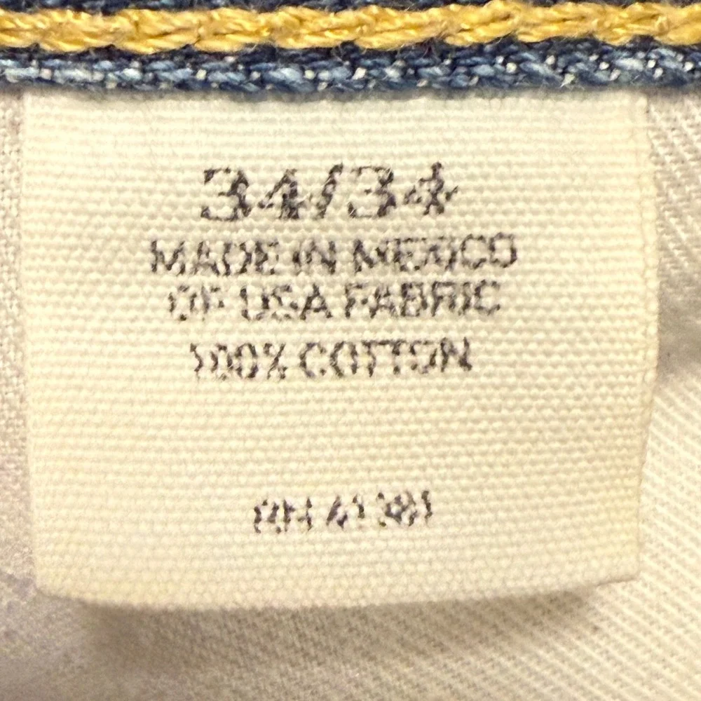 Polo Ralph Lauren Classic 867‎ Jeans Mens 36x34 Light Wash Denim Cotton